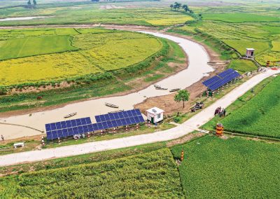 Solar irrigation project, Shapahar
